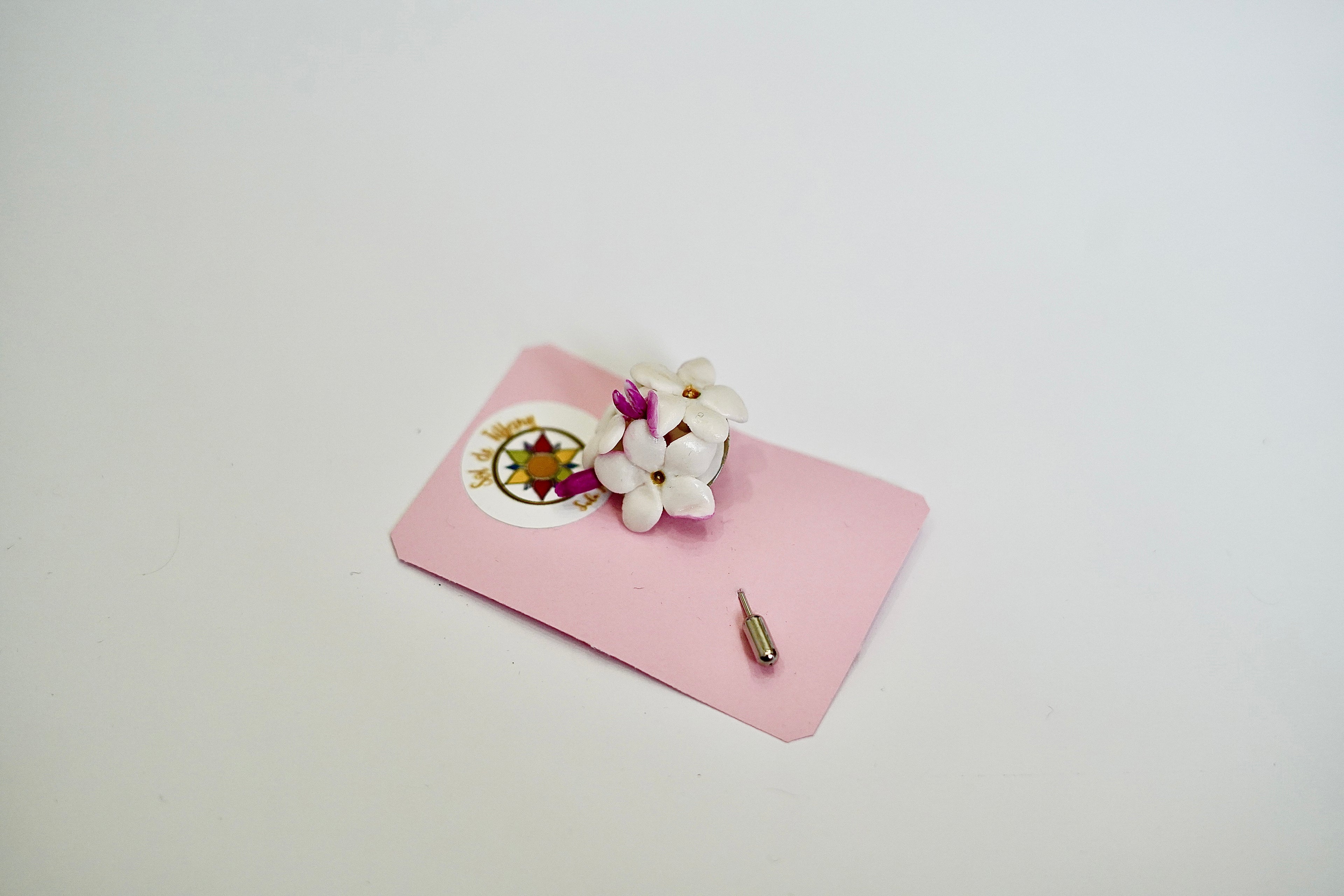 Alfiler biznaga de porcelana rusa